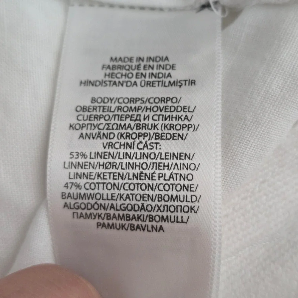 Polo Ralph Lauren Mens White Linen Cotton Classic Fit Shorts‎ Size 40 8in Inseam